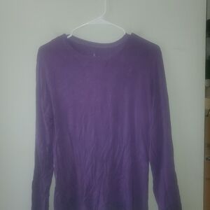 Cuddl Duds Purple Long Sleeve Tee
